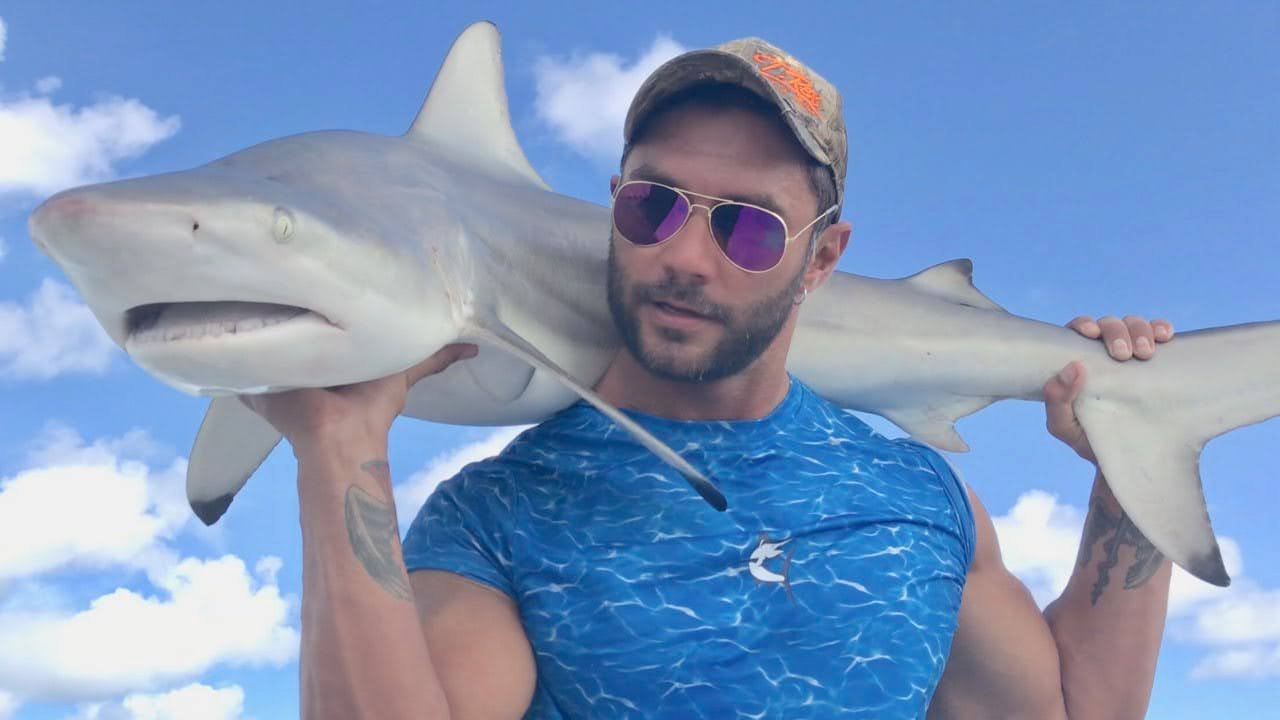 Blacktip shark caught on a shallow-water Miami charter