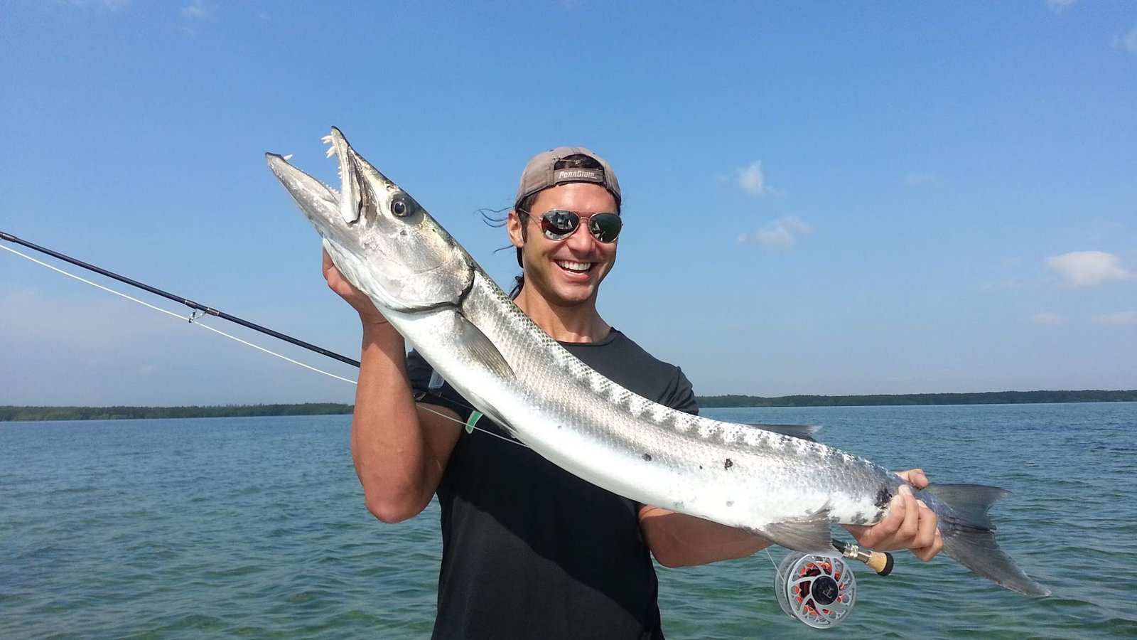Barracuda on light tackle in Biscayne Bay