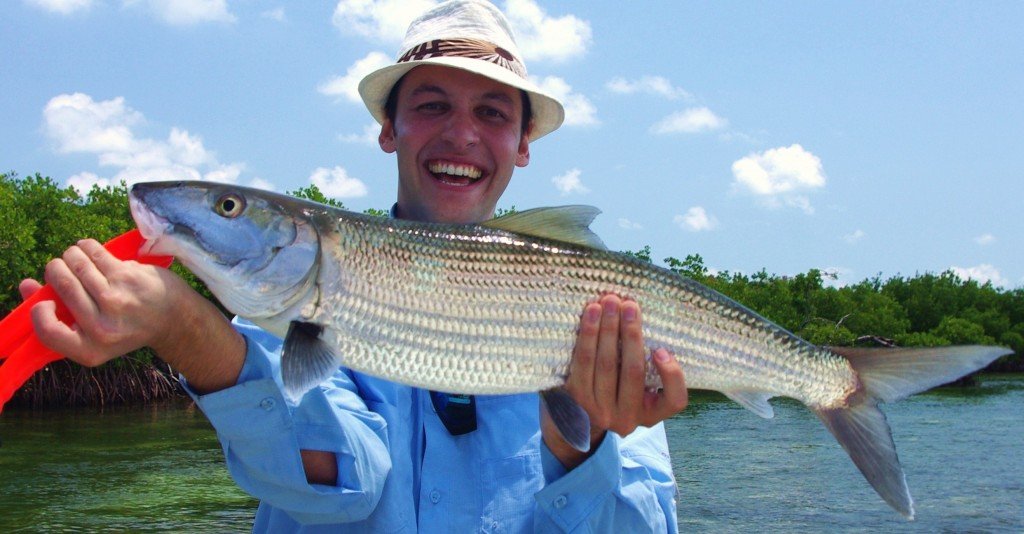 Bonefish caught on the flats of Miami