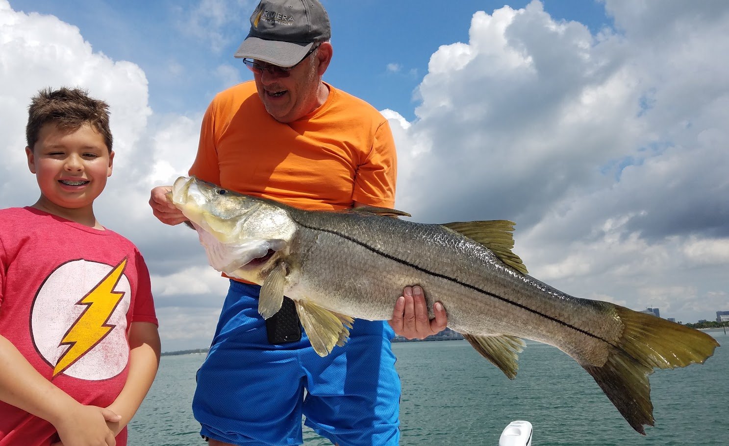 Kids snook fishing in Biscayne Bay